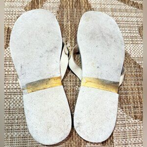 Gucci Angelina Platform Slide Sandal in Beige GG Canvas